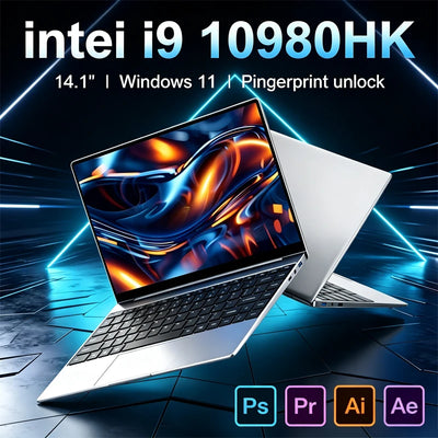 Slim Portable 14.1" Laptop Intel Core i9 10980HK 32GB | SAMAG