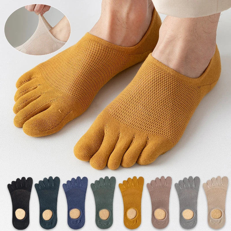 3 Pairs/lot Men's Socks Breathable Sweat Novelty Toe | SAMAG