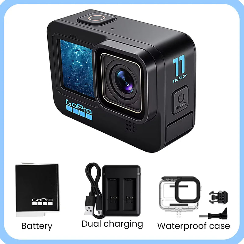 Gopro Hero 11 Black Action Camera Hyper Smooth 5.0 Cycling Record Night Scene Shooting Professional Helmet Camera