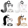 Sexy Temptation Festival Party Role Playing Toys Cat Ears and Tail Set Fox Catwoman Accessories Headbands Uniform Temptation