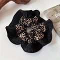 Women's New Vintage Leopard Print Lace Hair Rings Fashionable Niche Design Elegant Hair Ties with High - end Feeling