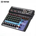 TEYUN 8 Channel Audio Mixer Professional Portable DJ Mixer Sound Table Board Digital MP3 Computer Input 48v Power Number A6 A8