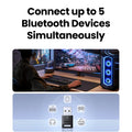 USB Bluetooth Adapter, Bluetooth 6.0 Dongle for PC Windows 11/10/8.1, Bluetooth Receiver & Transmitter for Keyboard/Mouse