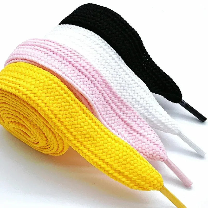 2CM Fat Shoe Laces for Campus Sneakers Thick Wide Shoelaces Replacement Laces Solid Color Flat Shoelace Sturdy Not Easy to Break