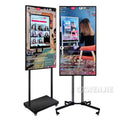 43 inch Smart Interact Screen Portable TV on Wheels Smart Wireless Portable Monitor With Moveable Stand HD Touch LCD Smart TV