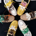 Length 100cm DIY Freedly Round Leather Colorful MIU Shoelaces Canvas Casual  Boots Shoe Laces Rope Shoestrings