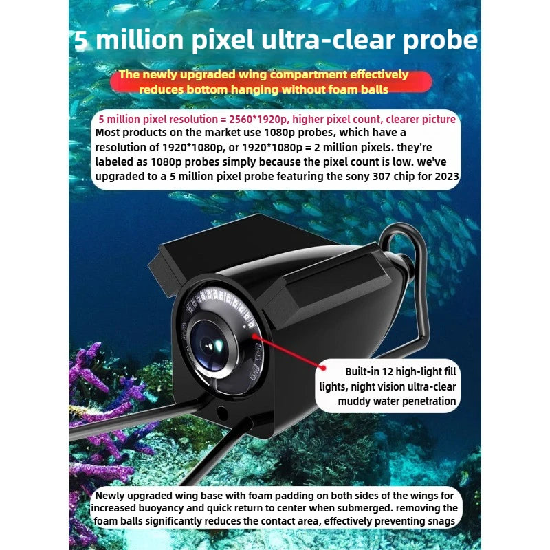 5-Inch Fully Waterproof Ultra-Clear Touch Visual Fish | SAMAG