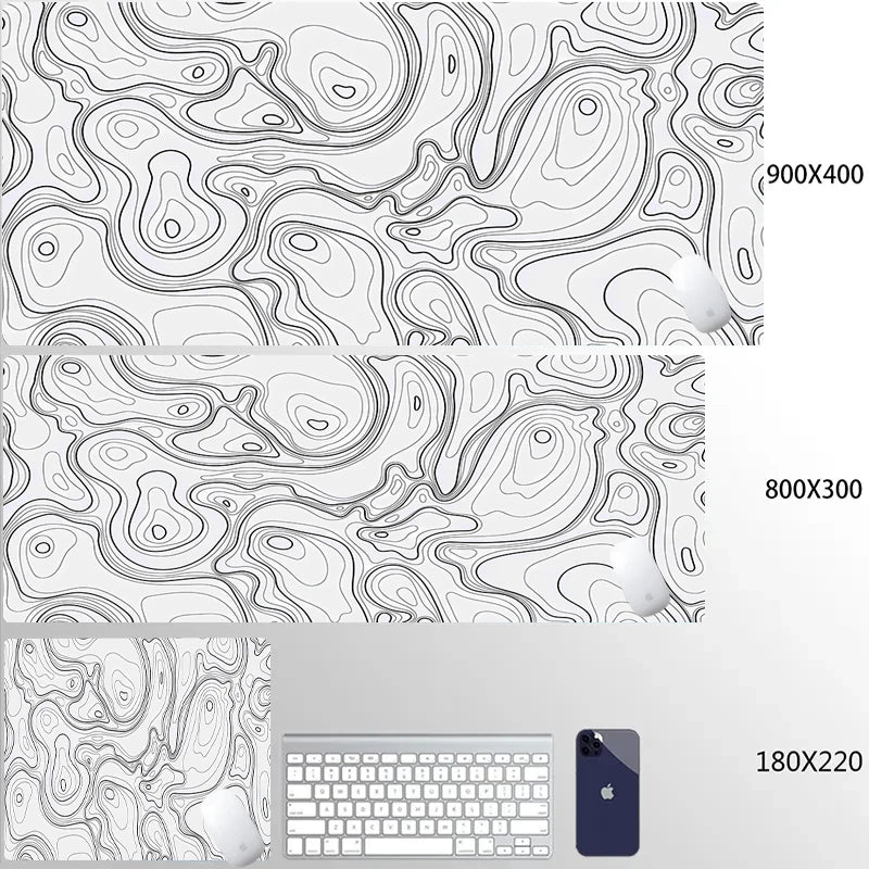 Computer Mouse Pad Strata Liquid Gaming PC Deskmat Laptop Pc Accessory Non-slip soft Mat XXL size Mousepad Large 900x400 Mats