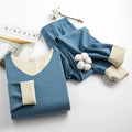 Autumn Winter Thermal Underwear Long Johns Men's  Keep Warm Tops + Pants Set Teenagers Pajama Thermo Undershirts Warmer Clothes