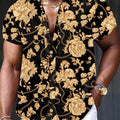 Men'S Floral Printed Casual Shirt Daily Wear 3D Printing | SAMAG