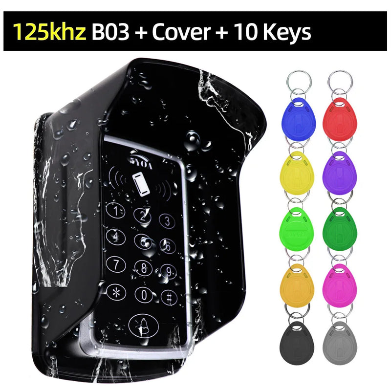 RFID Access Control System Electronic Gate Opener Home Garage Set Eletric Magnetic RFID Smart Door Lock Kit Automatic Controller