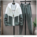 M - 6XL New Men's Sportswear Set from Japan South Korea Autumn Casual Wear Hooded Jacket Leg Tied Pants - View 2 | SAMAG