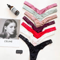 Sexy T-pants Letter PINK BLING Rhinestone Fashion Funhigh Waist Silk Fitness Traceless Women's Underwear Thong Panties G String