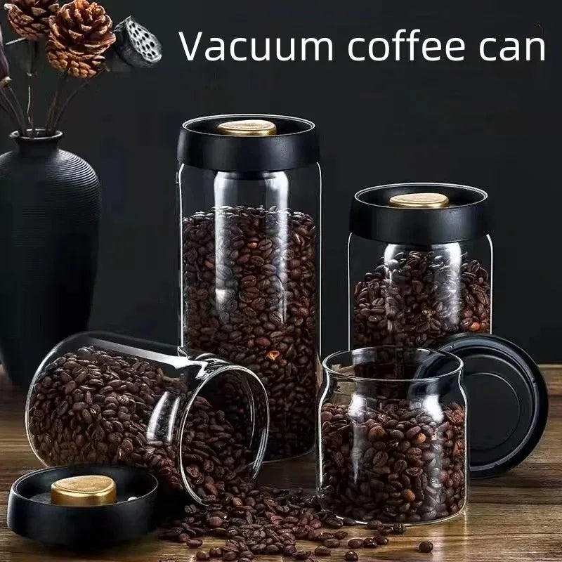 Manual Vacuum Sealed Coffee Jar High Borosilicate Glass - Visuel 2 | SAMAG