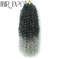 14"Curly Passion Twist Crochet Hair Synthetic Yanky Twist Braiding Hair Extensions Pre-twisted Pre-Looped Senegalese Twist Hair