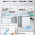 Freezer Large Capacity Frozen Display Refrigerated Fresh-keeping Glass Horizontal Ice Cream Cabinet