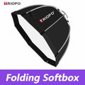 TRIOPO K3 Series 55cm 65cm 90cm 120cm Quick-Setup Octagon Softbox with Bowens Mount for LED Video Light Photography Modifier