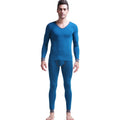Element men thin cotton V-neck slim fit comfortable base coat long Johns basic thermal underwear set