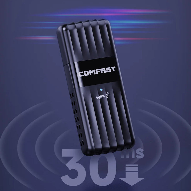 Comfast AX900 BT5.3 2.4G/5Ghz Bluetooth WiFi 6 USB Adapter 900Mbps Wireless Adaptador Free Drive Wi - fi - Visuel 2 | SAMAG