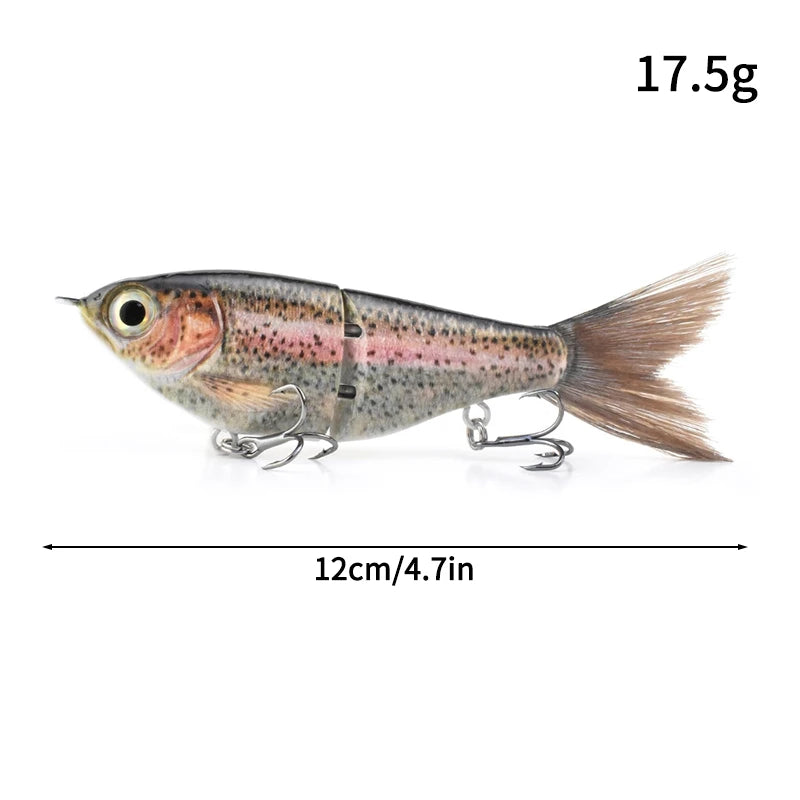 11.5cm 18.5g Balam Glide Bait Swimbait Joint Giant Pike | SAMAG
