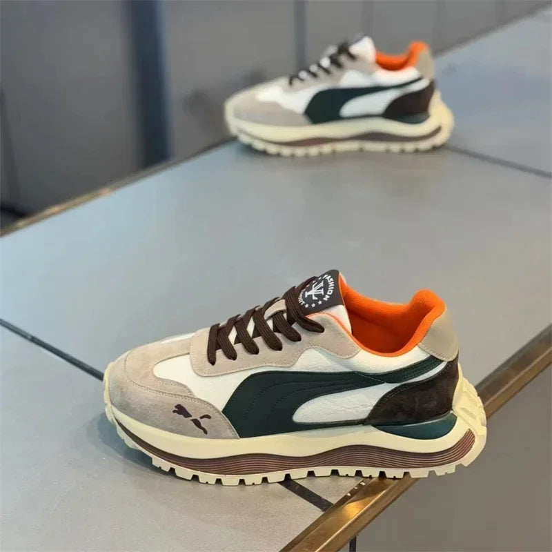 2025 Casual Shoes Men's Sports Sneakers Street Casual Platform Shoes Soft and Comfortable Non-slip Fashion Men's Shoes