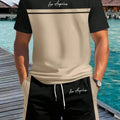 Summer Men's Letter Print Short-Sleeve T-Shirt Stylish | SAMAG