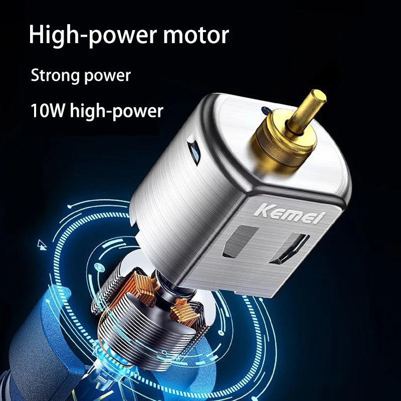Kemei Professional Hair Clipper Electric Clippers New Electric Men Retro Head Carving Oil Head Trimmer Electric Shaver km-1757