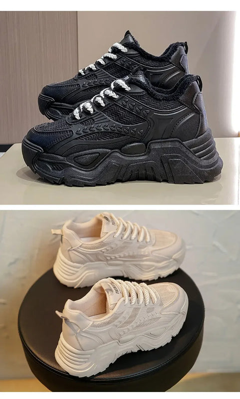 Sports Shoes for Women Athletic Round Toe High on Platform Woman Footwear Sneakers Sale Designer Luxury Offers Vulcanized Shoe H