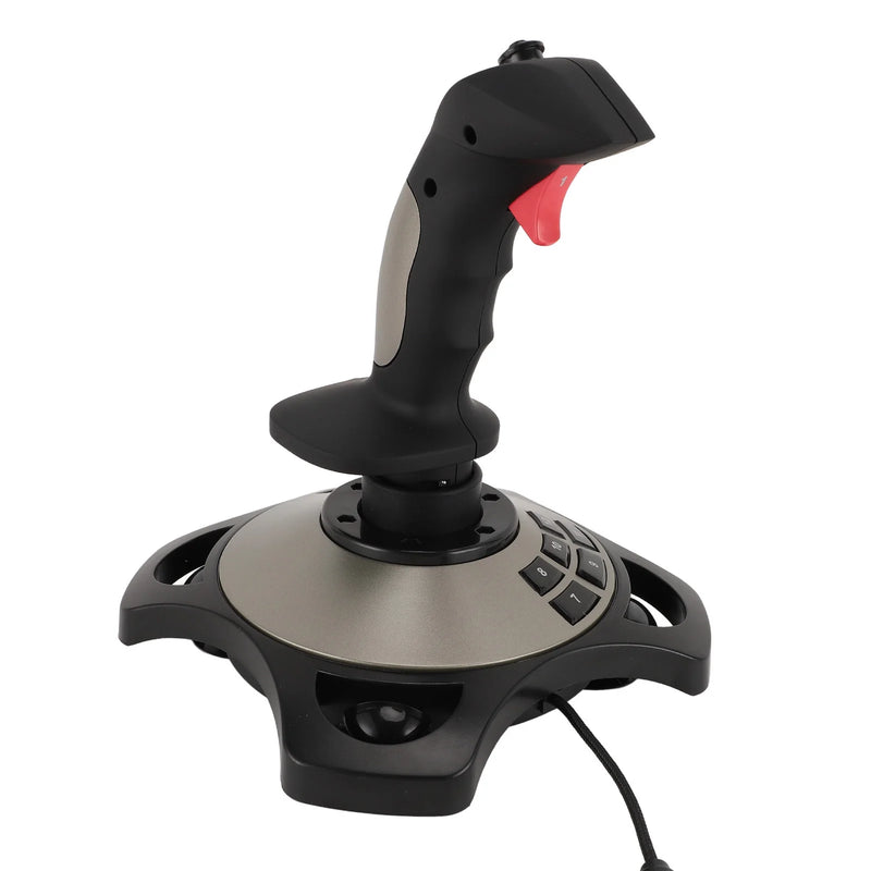 PC Flight Joystick Wired Flight Stick Flight Simulator Control Joystick with Vibration Function Throttle Control for PC Laptop