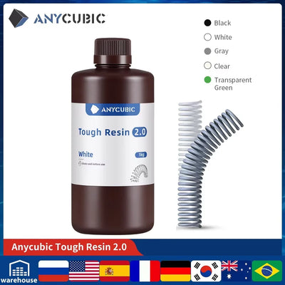 ANYCUBIC Flexible Tough Resin 2.0 405nm UV High Toughness | SAMAG