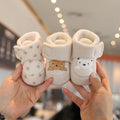 Winter New Cute Cartoon Baby Booties Boy Girl Boots Cotton Soft-Sole Non-Slip Warm Toddler First Walkers Infant Crib Shoes
