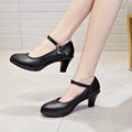 Fashion Women's Pumps 2026 Spring/autumn Fashion Round Toe Buckle Thin Heels Pumps Sexy Elegant Single Shoes Size 35-41