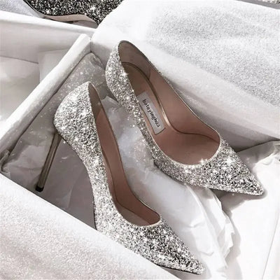 Fashion Spring New Autumn Woman 9CM/7CM High Heels Silver | SAMAG