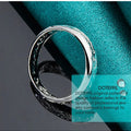 DOTEFFIL 925 Sterling Silver Mageweave Sculpture Ring For Wedding Engagement Party Jewelry