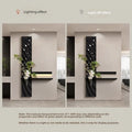 Hydroponic Green Plants Entrance LED Decorative Painting Sandstone Home Decoration Living Room Bedroom Corridor Mural Light