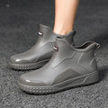 Unisex Short Outdoor Rain Boots, Anti-Slip Wear-Resistant Waterproof Shoes, Casual Wading Boots for Fishing & Work