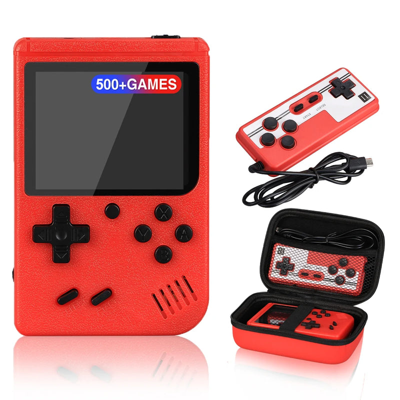 Retro Portable Mini Handheld Game Player 2.4 Inch 8 Bit Video Game Console with 500 Built-in Games Kid-Friendly Gameboy Gift.