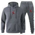 Autumn_Winter Men's jogging Fitness sportswear Set_ Fashionable long - sleeved sweatshirt + casual pants 2 - View 11 | SAMAG