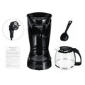 12 Cups Coffee Machine Mini Automatic Dripping Home Office Coffee Maker Multi-function Brew Tea Coffee home appliances
