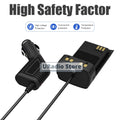 1/2/5PCS Baofeng UV-32 Radio Battery Eliminator 12-24V DM-32 Walkie Talkie Car Charger For DM32 UV32 Cigarette Lighter Accessory