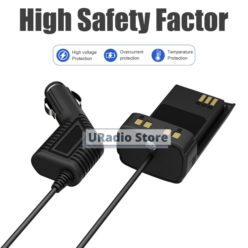 1/2/5PCS Baofeng UV-32 Radio Battery Eliminator 12-24V DM-32 Walkie Talkie Car Charger For DM32 UV32 Cigarette Lighter Accessory
