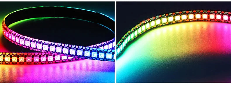 SK6812 RGBW Led Strip Light 4 in 1 Similar WS2812B 1m 5m 30 60 144 LEDs Individual Addressable RGBWW Led Lights IP30 65 67 5V12V