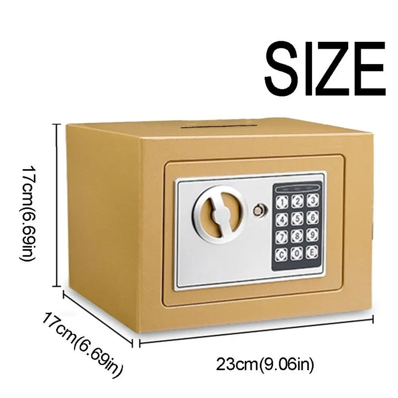 Anti - Theft Piggy Bank Key Lock Password Small Digital Safe Box Compact with Coin Slot Combination Security - View 5 | SAMAG