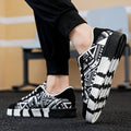 Summer Trendy Men's New Board Shoes Outdoor Non Slip Walking Men Sporty Shoe Canvas Pattern Casual Sneakers Male Zapatos