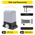 750W 1600kg 1400RPM Powerful Sliding Gate Opener Silent Automatic Electric Motor Kit with remote control