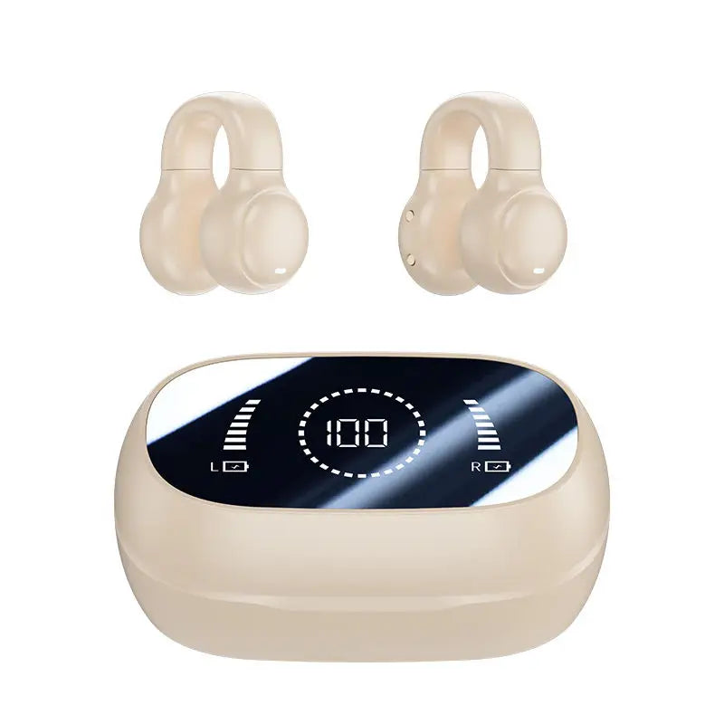 Hot OWS Ear Clip Bone Conduction Wireless Bluetooth Earphone High Sound Quality Sport Game Sleep Earbud Stereo Sound Headphone