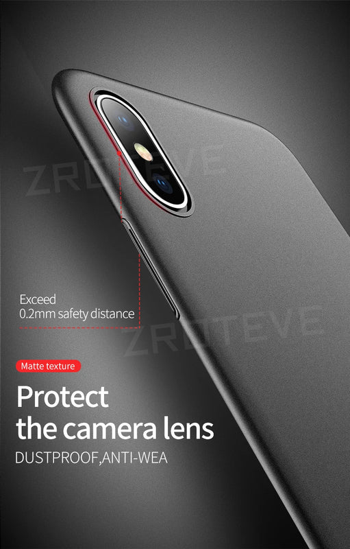 For iPhone X XR Case ZROTEVE Luxury Ultra Thin Frosted Hard PC Cover For Apple iphone XR XS Max iPhonex 10 iPhone10 Phone Cases