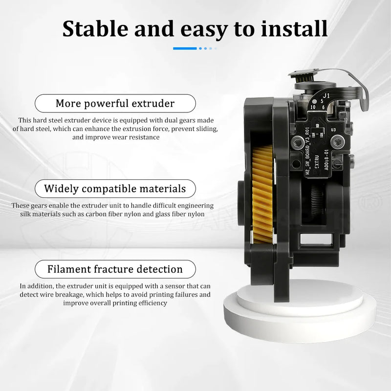 Complete Full Extruder Mechanism Kit with Gear for Bambu Lab P1P P1S 3D Printer High Precision Durable Replacement Parts