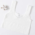 Women's Ribbed Bra Seamless Tank Top Comfort Sports Bralette Wireless Activewear Underwear Stretchy Vest Lingerie Intimates M-XL