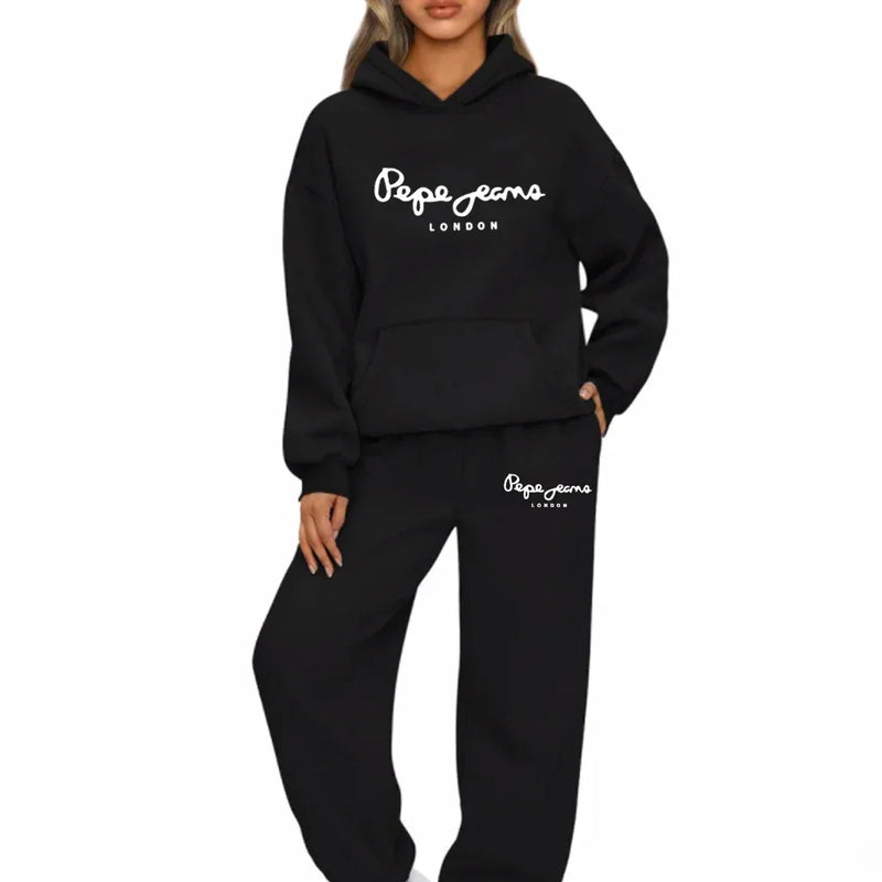 2026 Womens Print Hooded Sweatshirts Suit High Quality Hot Sales Outfits Clothing Fashion Casual Jogging Pants Sets